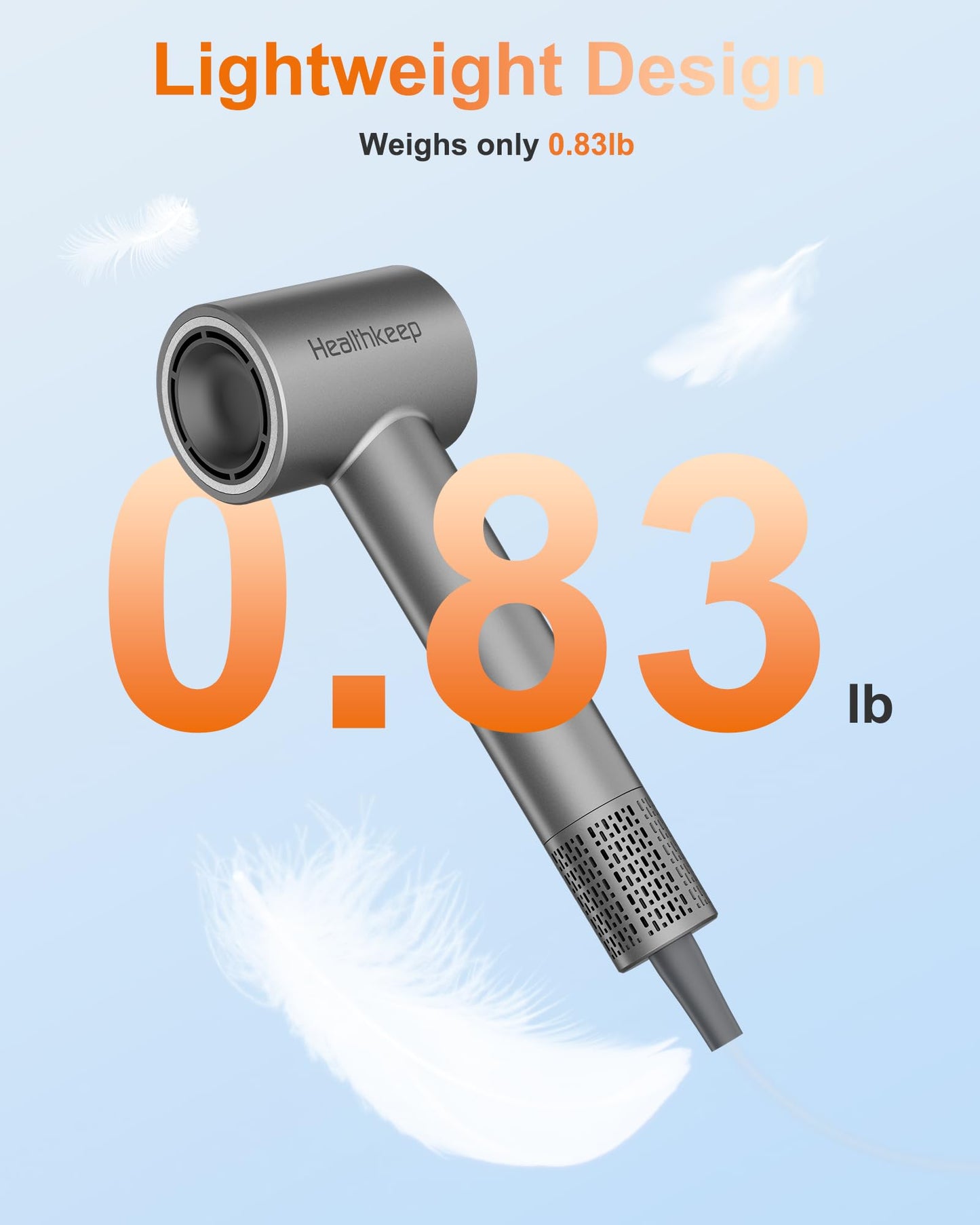 Ultimate Tech Turbo Hair Dryer – 1,500 W Brushless 110,000 RPM Motor • 20 m/s High‑Velocity Airflow • 200M Negative Ion Hydration • Whisper‑Quiet ≤78 dB • Includes Concentrator & Diffuser