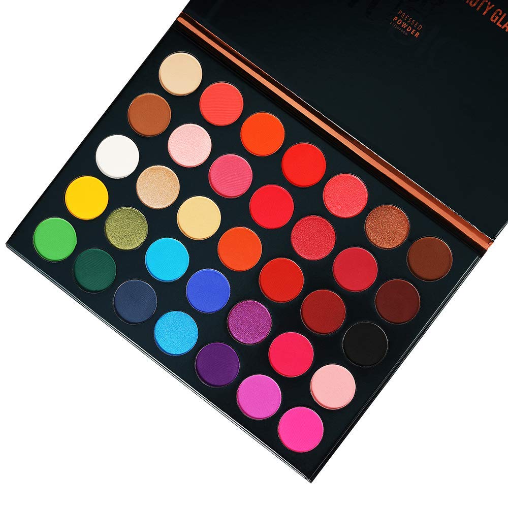 35 Color Eyeshadow Palette - Halloween Makeup | Matte & Shimmer Textures, Blendable Creamy Formula