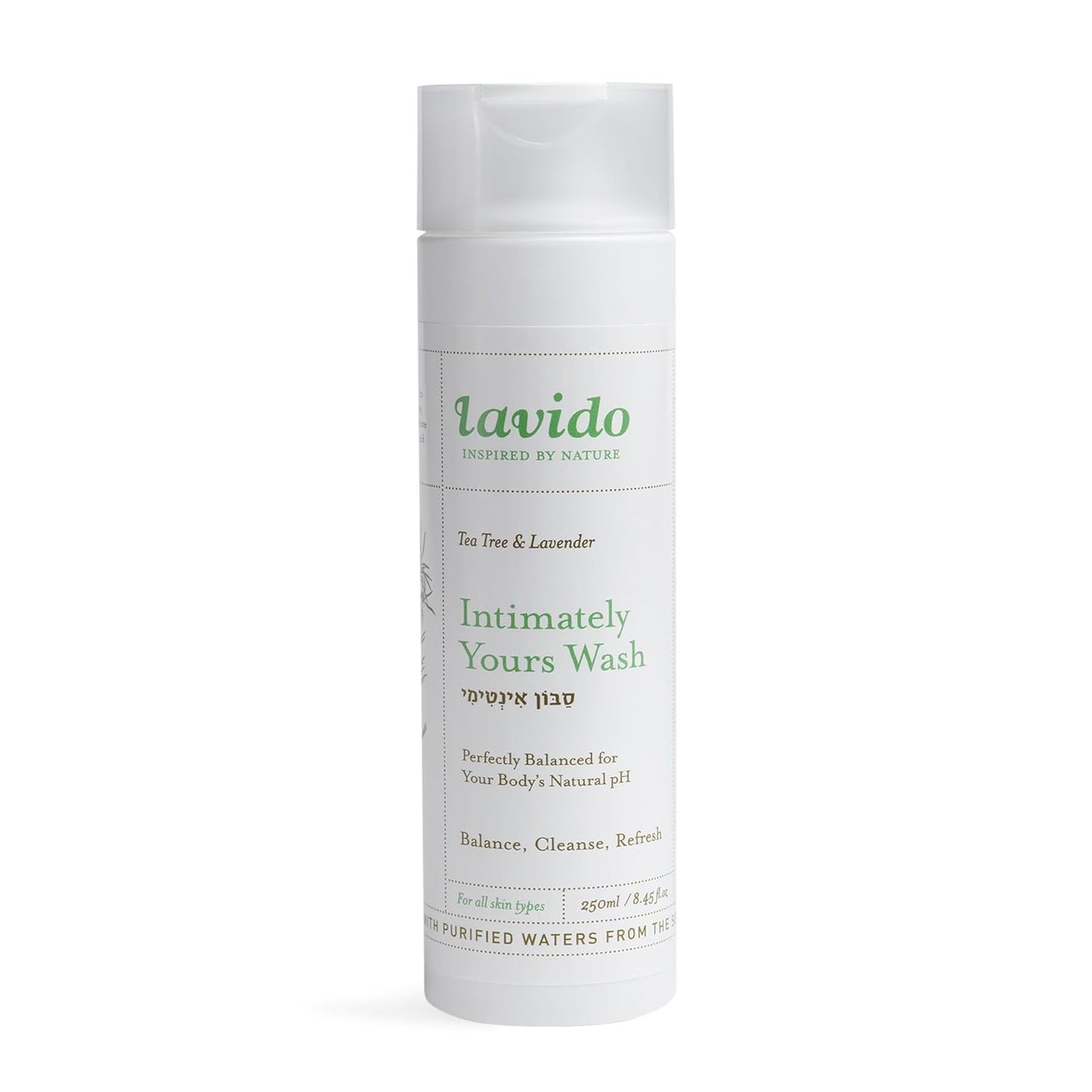 Lavido Intimately Yours Wash - Clean Non-Toxic Skincare with Tea Tree & Lavender | 8.4 fl oz (250 ml)