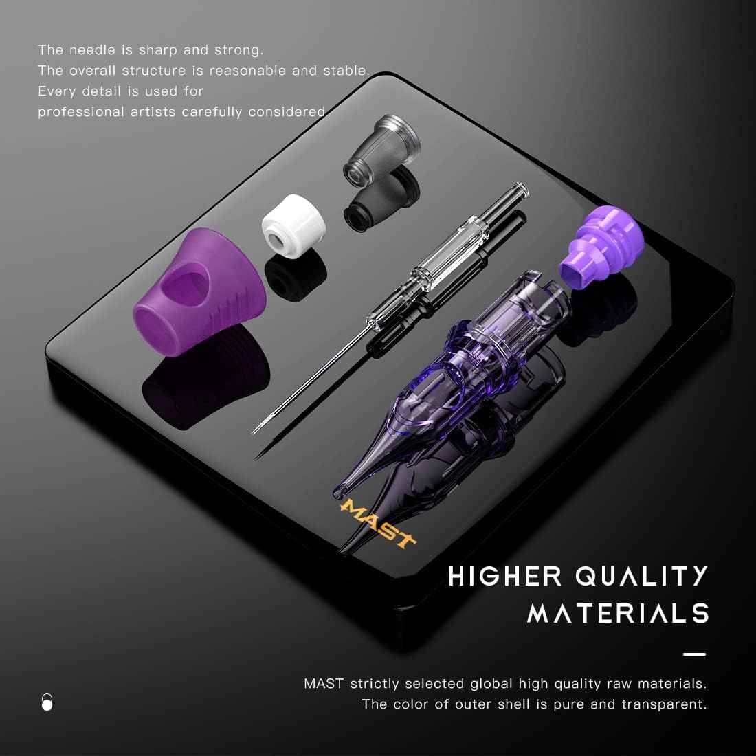 Mast Tattoo Cyber Tattoo Cartridges Needles Disposable Tattoo Needles Round Shader Super Bugpin 1205RS