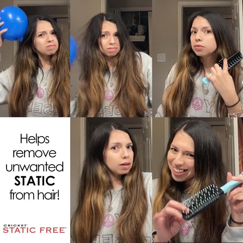 Cricket Static Free Hair Brush - Fast Flo Vent for Quick Blow Drying & Tangle-Free Styling | All Hair Types