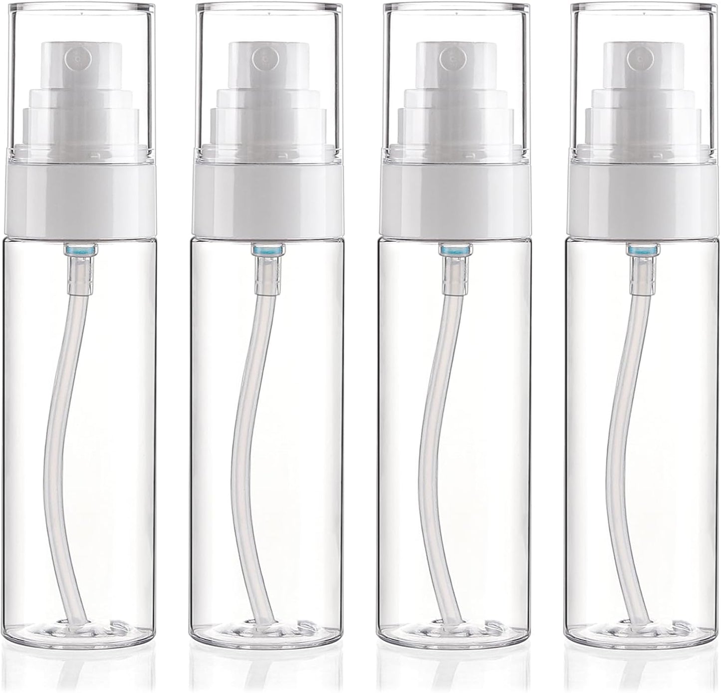 Fine Mist Spray Bottle Plastic Spray Bottles 3.4oz/100ml 2Pack Makeup Setting Spray Bottle TSA Approved Empty Cosmetic Refillable Travel Bottle Containers Sprayer for Water,Perfume,Essential