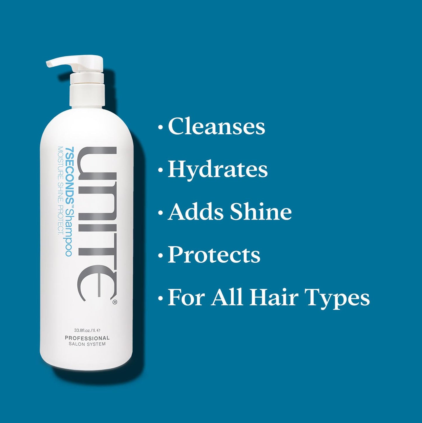 UNITE Hair 7SECONDS Shampoo - Moisture, Shine, Protect, 32 fl oz