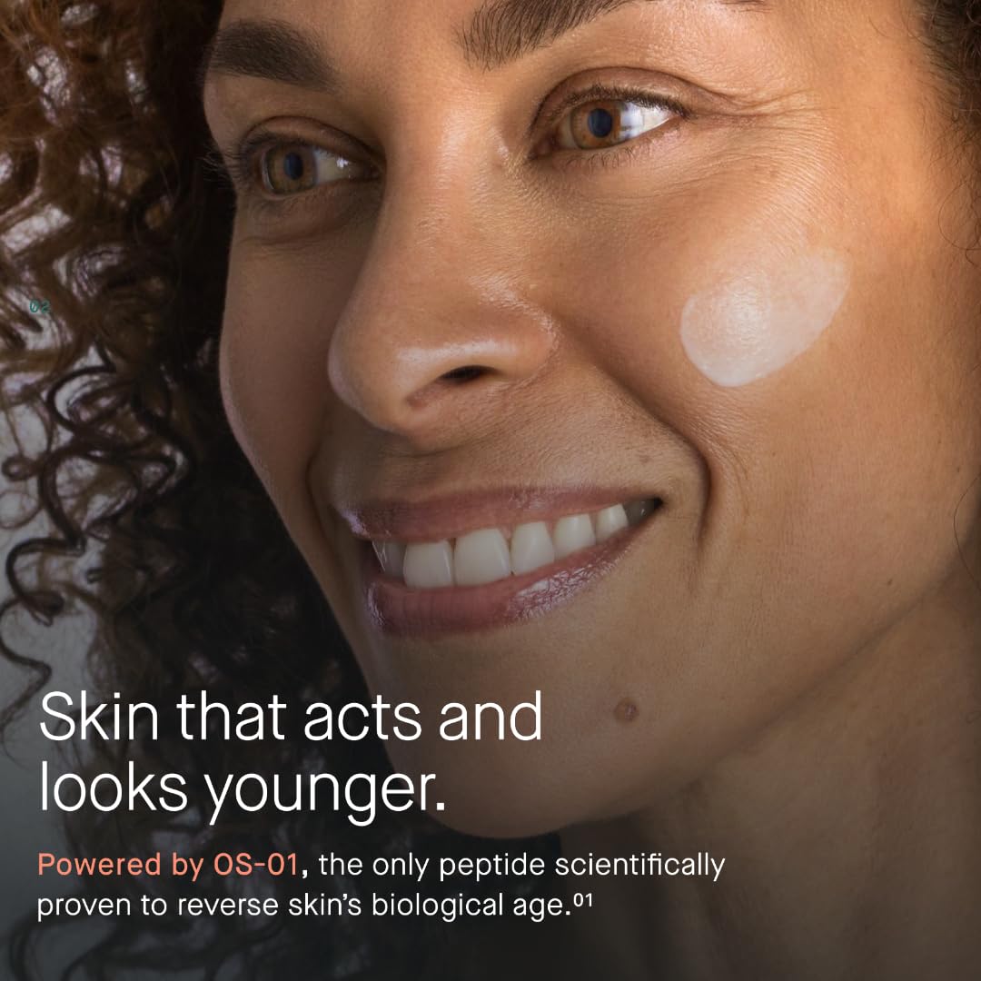 OneSkin FACE OS-01 Peptide Topical Supplement MINI | Skin Longevity Age Reversal Moisturizer | Safe for Sensitive Skin, Fragrance-Free, 15 mL / 0.5 oz