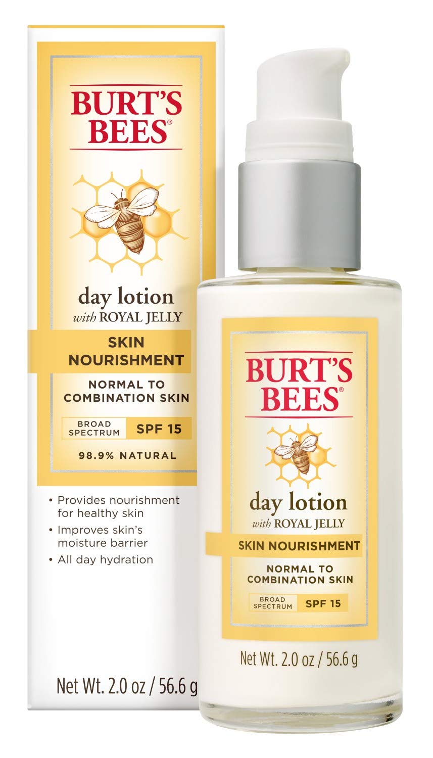 Burt's Bees Nourishment Day Lotion - SPF 15 for Normal to Combination Skin | 2 Fl Oz, Natural Formula