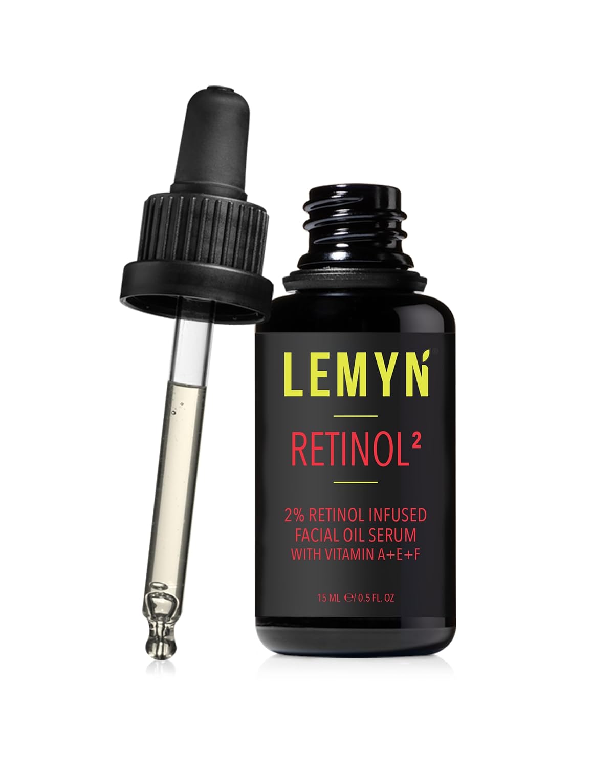 Lemyn Organics Retinol2 Facial Oil Serum - 2% Advanced Retinol, Hydrating Anti-Aging Formula | 15ml