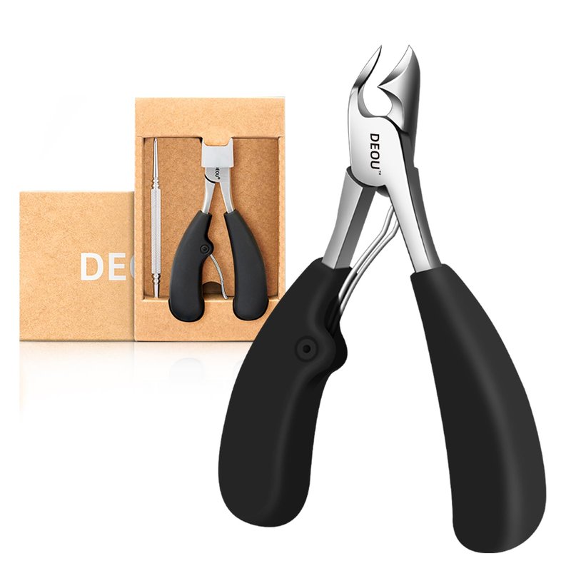 DEOU Heavy Duty Large Opening toenail Clippers, Suitable for Embedded Growth and Rough Nails, Home Pedicure Tools for Men, Women, Elderly (Heavy Nail Clippers+Nail Remover)