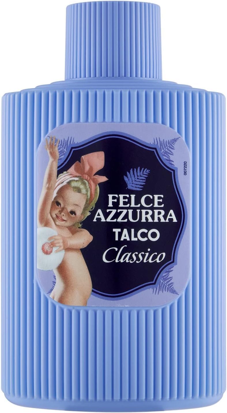 Paglieri:"Felce Azzurra" Talcum Powder, Classic Scent - 5.29 Ounce (150g) Bottles (Pack of 2) [ Italian Import ]