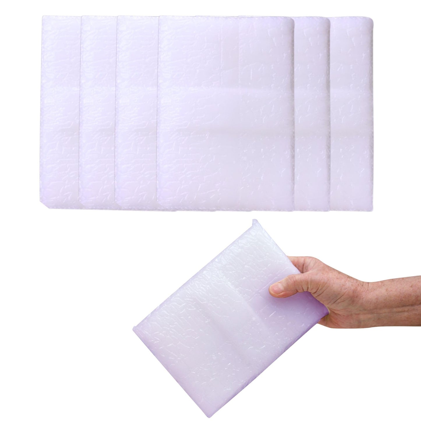 Performa Paraffin Wax Refill, Lavender Scented 1 Pound Blocks, Case of 6, Medical Grade Wax for Hands & Feet, Quick-Melting Formula for Paraffin Bath, Clean & Skin-Safe Spa Refill