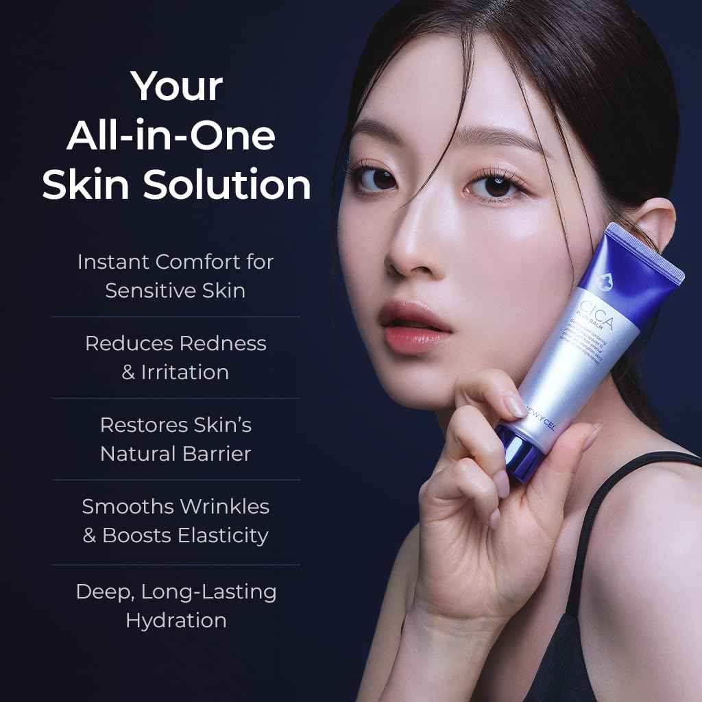 DEWYCEL CICA PLUS BALM with Vitamin C inducer | Premium Korean Day and Night Moisturizer | Centella asiatica, Madecasoside, hyaluronic acid | 1.70 fl oz / 50 ml