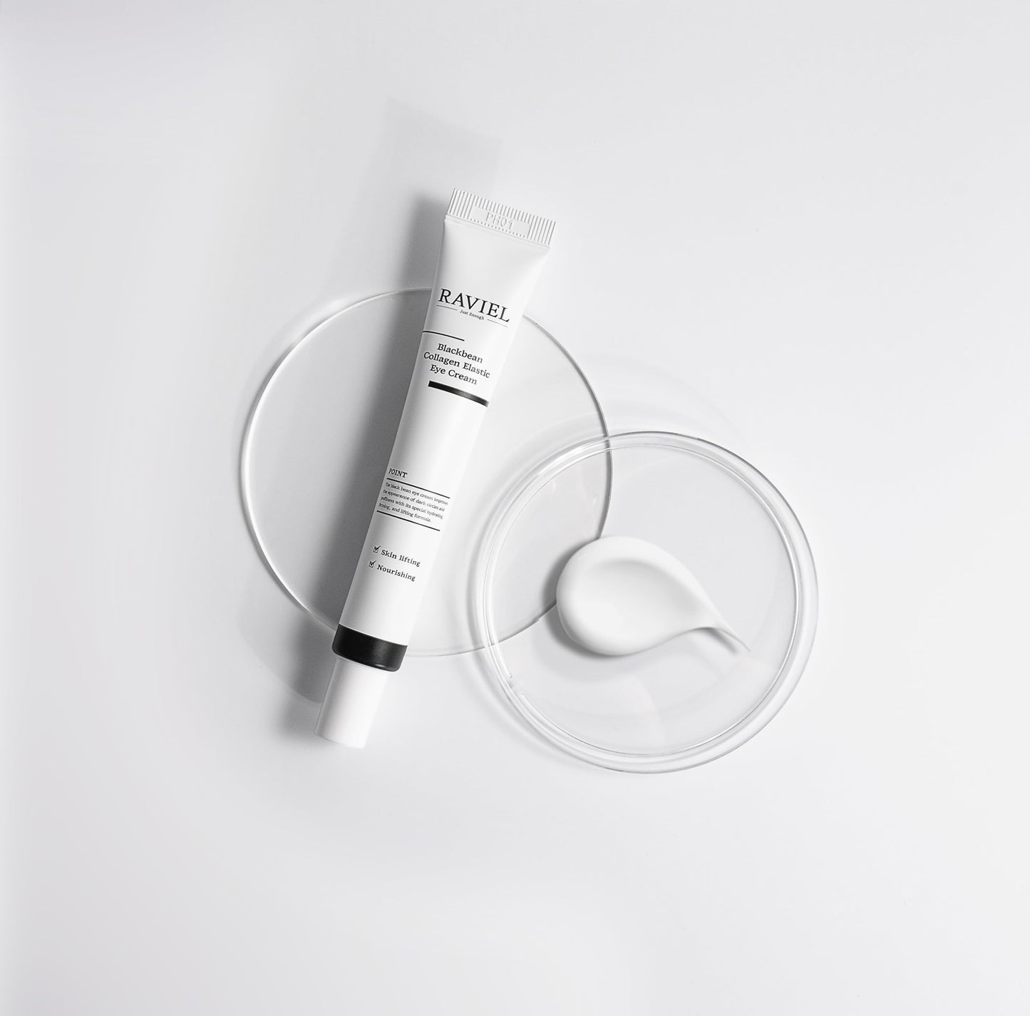 RAVIEL Black Bean Collagen Elastic Eye Cream Set | Brightening & Anti-Wrinkle | Smooth & Fast Absorbing, KFDA-Certified | Highly Rated in Korea (0.67 fl oz, Pack of 2)