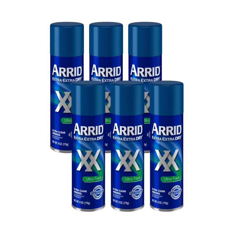 Arrid XX Extra Extra Dry Antiperspirant Deodorant - Ultra Fresh | 6 oz, Pack of 6