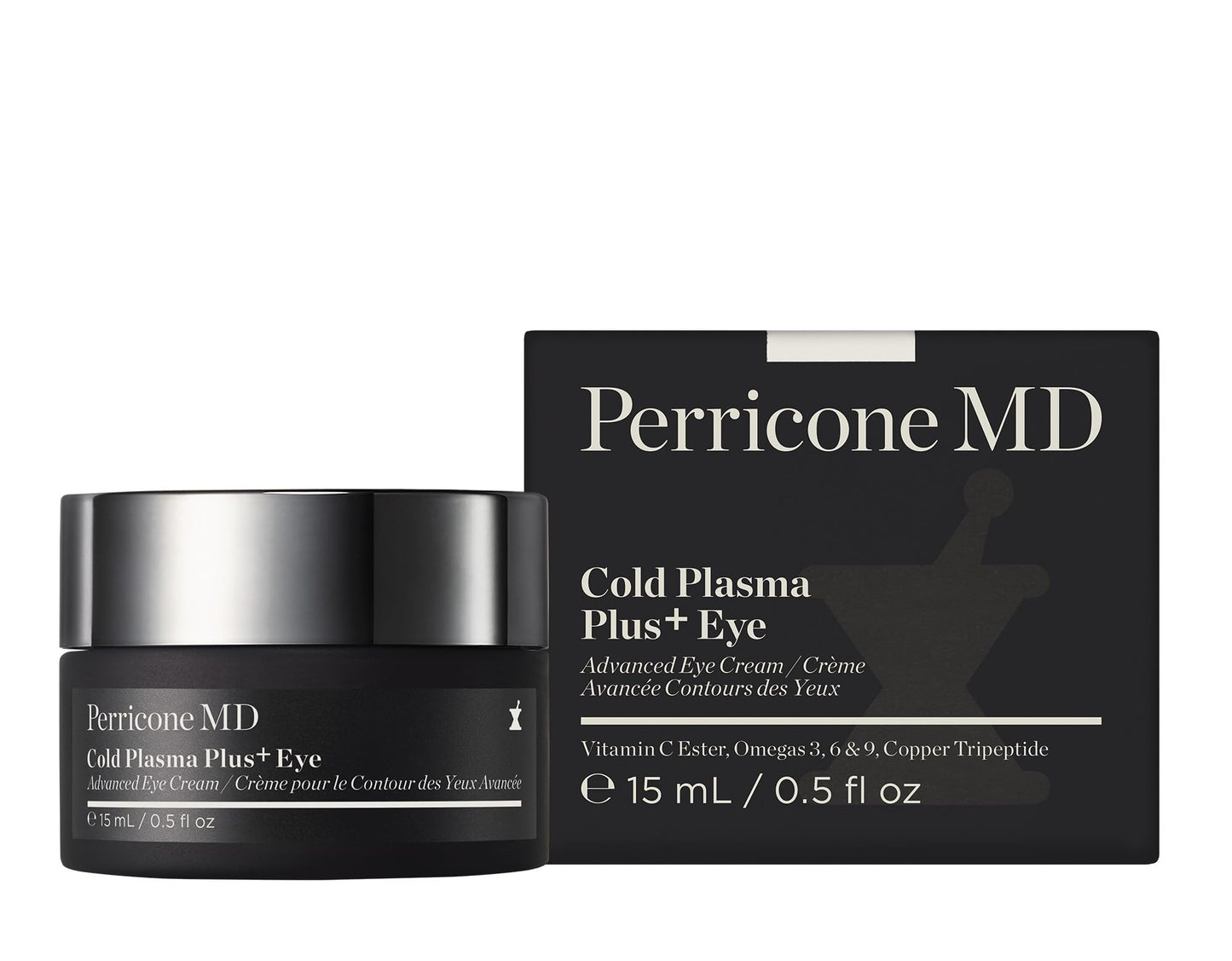 Perricone MD Cold Plasma Plus+ Advanced Eye Cream – Anti-Aging Eye Cream for Dark Circles, Puffiness & Wrinkles – Hydrating, Firming Eye Treatment with Peptides & Vitamin C – 0.5 fl oz