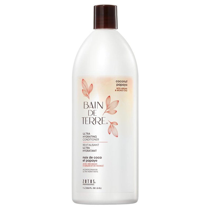 Coconut Papaya Ultra Hydrating Conditioner - Moisture Quench for Dry, Damaged Hair | Argan & Monoi Oils, Paraben-Free, Vegan