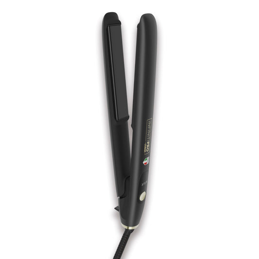 INFINITIPRO by CONAIR ArteBella 1-Inch Ceramic Flat Iron Hair Straightener, Professional Italian Design with Extra Long Floating Plates, 5 Heat Settings up to 445°F, Fast Styling for All Hair Types