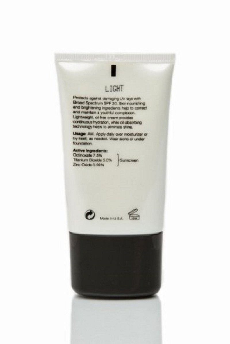 Brightening Color Correcting CC Cream SPF 20 mediam coverage - 4 in 1 - Foundation sunscreen anti aging moisturizer (Medium)