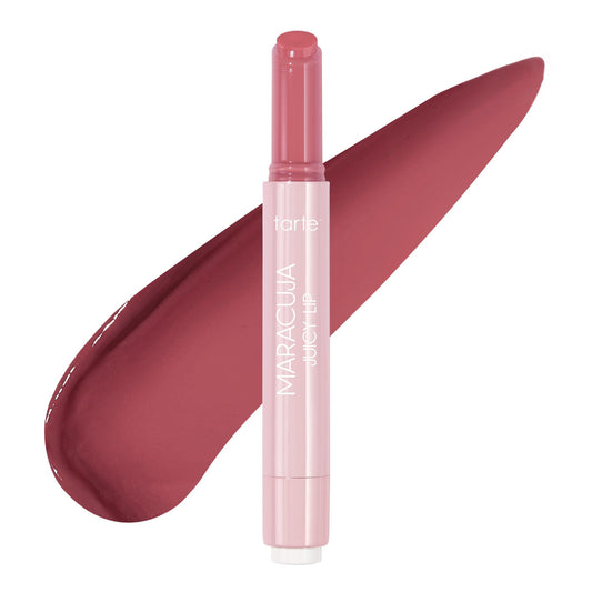 tarte maracuja juicy lip balm gloss – Viral Nourishing Lip Butter Color with High-Shine Hydration, Skincare Infused with Vitamin E, Vegan & Cruelty-Free, full size, Hibiscus