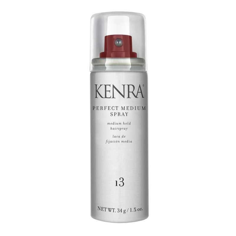 Kenra Professional Perfect Medium Spray 13 50% | Provides Styling Control Without Stiffness | Medium Hold | Fast-Drying Formulation | High Shine Finish | All Hair Types | Travel 1.5 oz