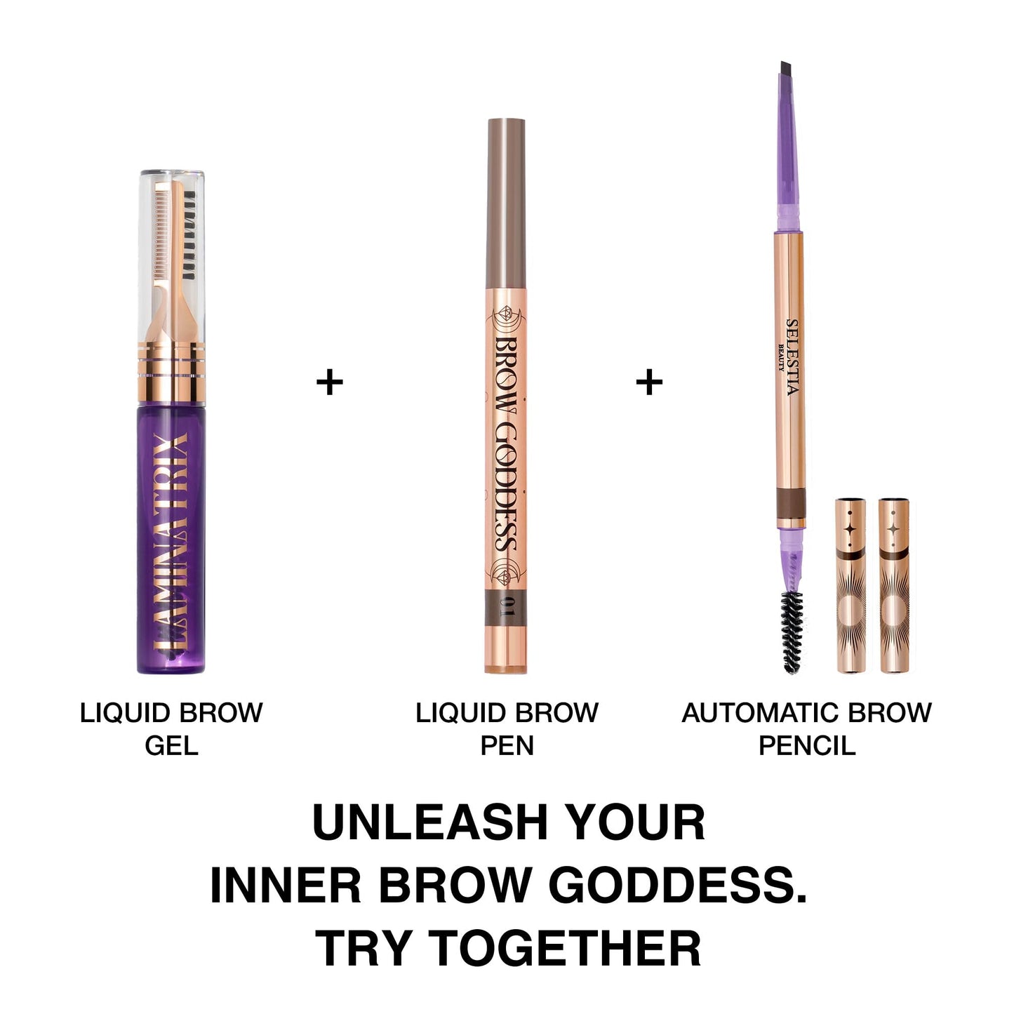 SELESTIA BEAUTY Clear Eyebrow Gel – Long-Lasting Formula for Laminated Look, Clump & Flake Free – Double-Sided Brush for Easy Application, 0.17 fl.oz. – Laminatrix