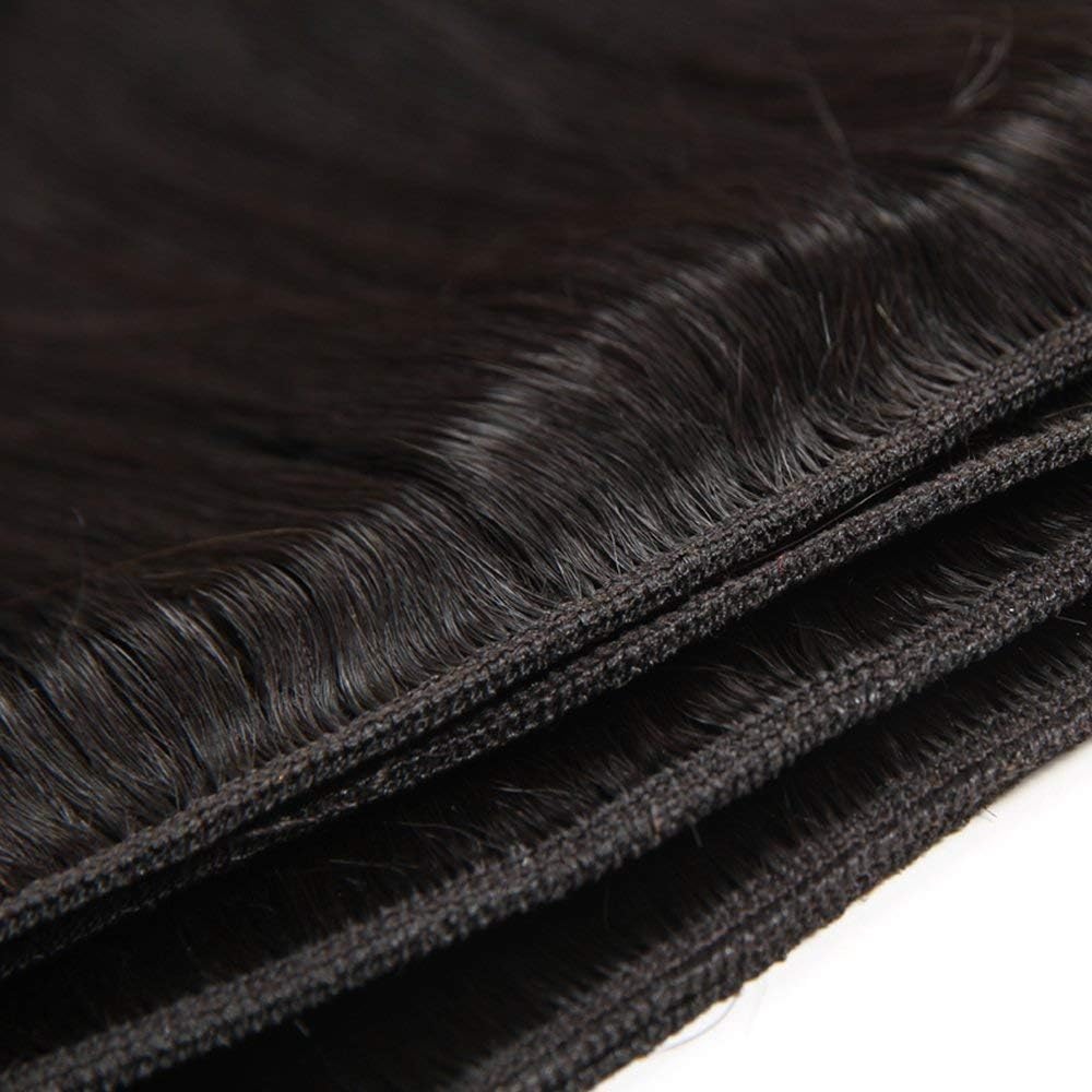 Condescension Brazilian Human Hair Bundles 10 12 14 Inch Straight 3 Bundles Human Hair 100% Unprocessed Remy Brazilian Virgin Weave Hair Natural Black for Women