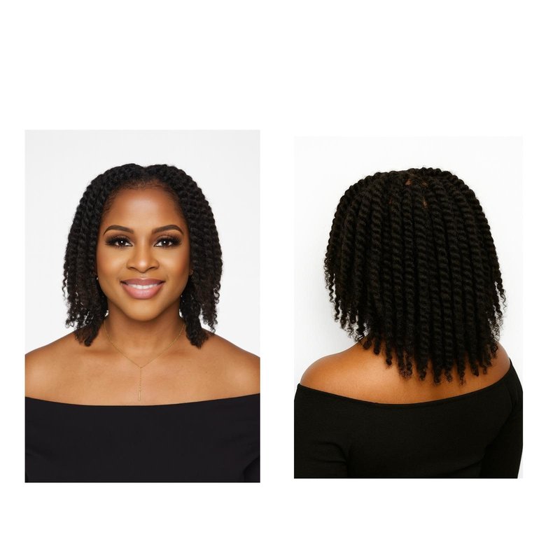 BiAdé Hair Afro Kinky Bulk Human Hair Extensions 50g Natural Black (Color 1B) - For Braiding, Locs, Twists, Crochet Styles (14 Inch)