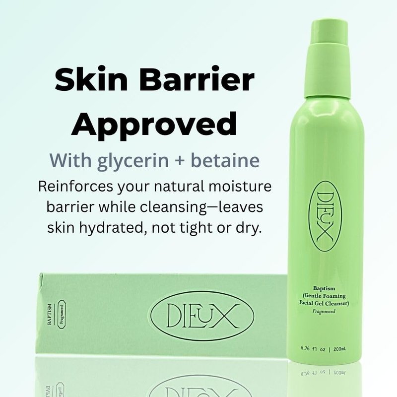 Dieux Baptism Gentle Foaming Facial Gel Cleanser Fragranced 6.76 oz
