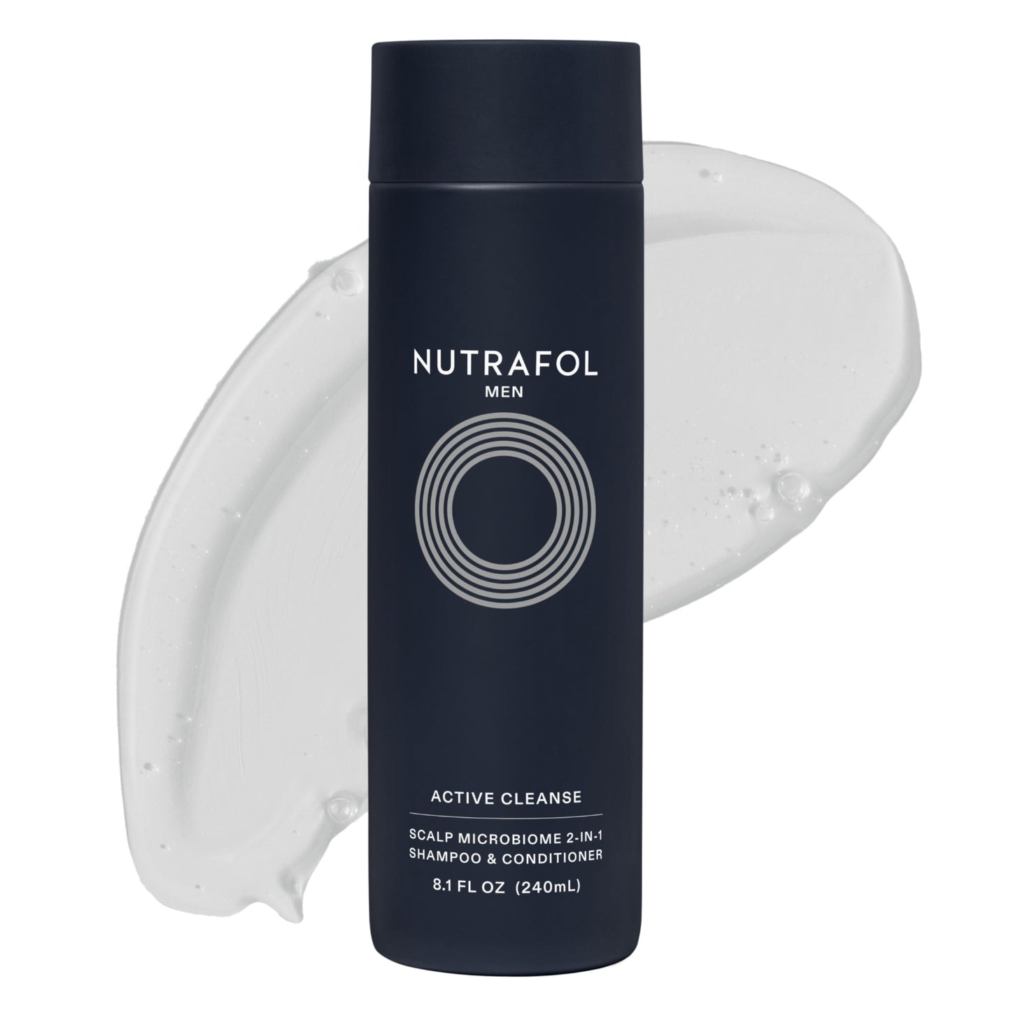 Nutrafol Men's Shampoo and Conditioner 2-in-1, Cleanses, Hydrates, Unclogs Pores, Improves Hair Volume & Strength, Physician-formulated for Thinning Hair, Color Safe, Sulfate Free - 8.1 Fl Oz Bottle