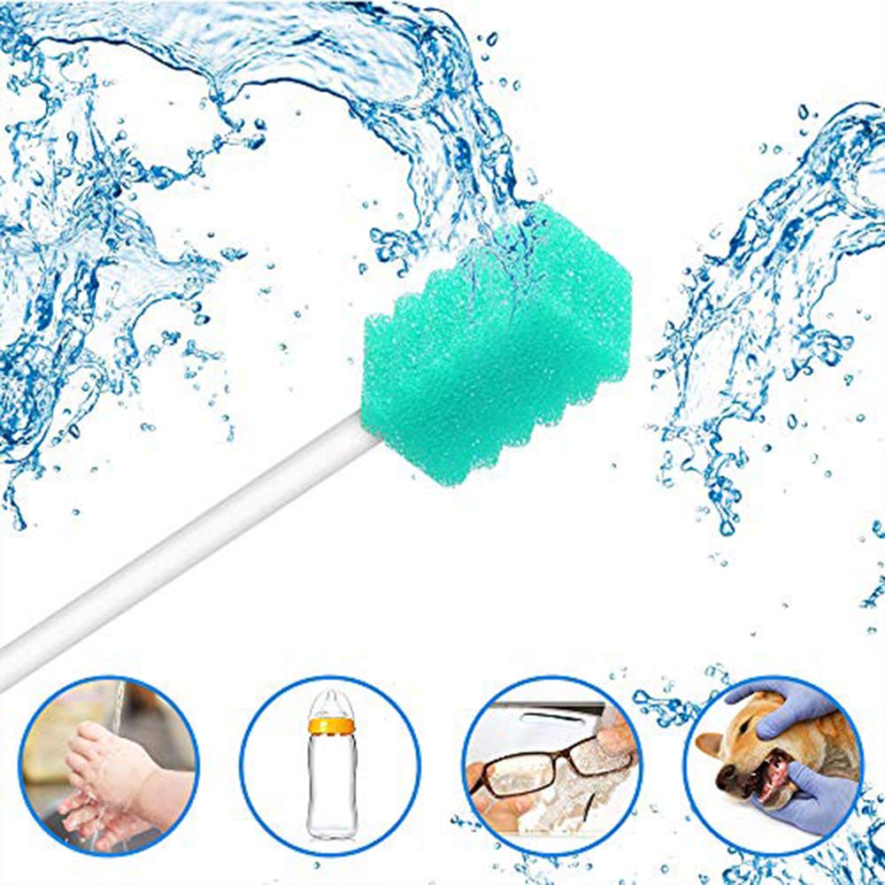 250 Pcs Disposable Oral Swabs,Sterile Dental Sponge for Mouth&Gum Cleaning