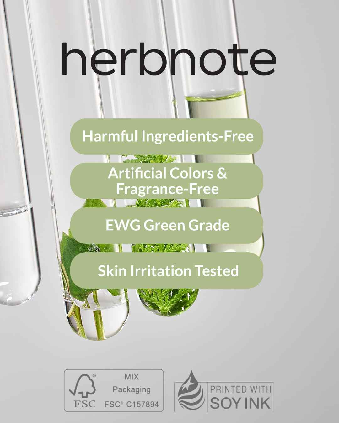 herbnote Heartleaf Low pH Deep Foam Cleanser - Gently Removes Sebum, Deep Cleans Pores - Contains 80% Houttuynia Cordata, Hyaluronic Acid, Soothes and Enhances Sensitive Skin, 5.29oz.