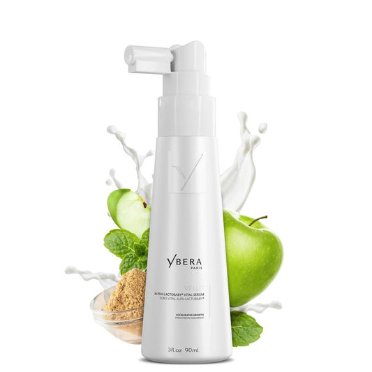 YBERA VELLO SERUM FOR THINNING HAIR with Advanced Technology ALFA-LACTOBABY, Scalp Serum for Hair Growth, Anti Hair Loss, Hair Regrowth for Men and Women, 90ML