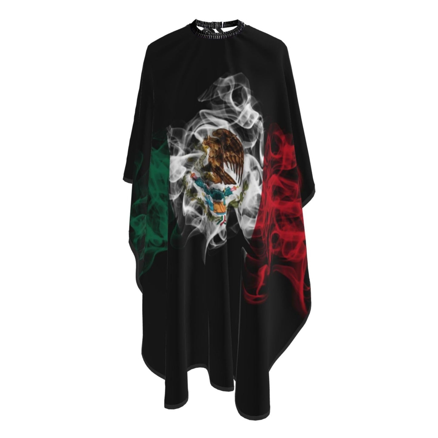 Mexico Flag Salon Barber Cape For Men/Women - Professional Hairdressing Waterproof Hair Cutting Cape With Adjustable Snap Closure-Haircut Apron For Hair Stylist And Home Use-55''X66''