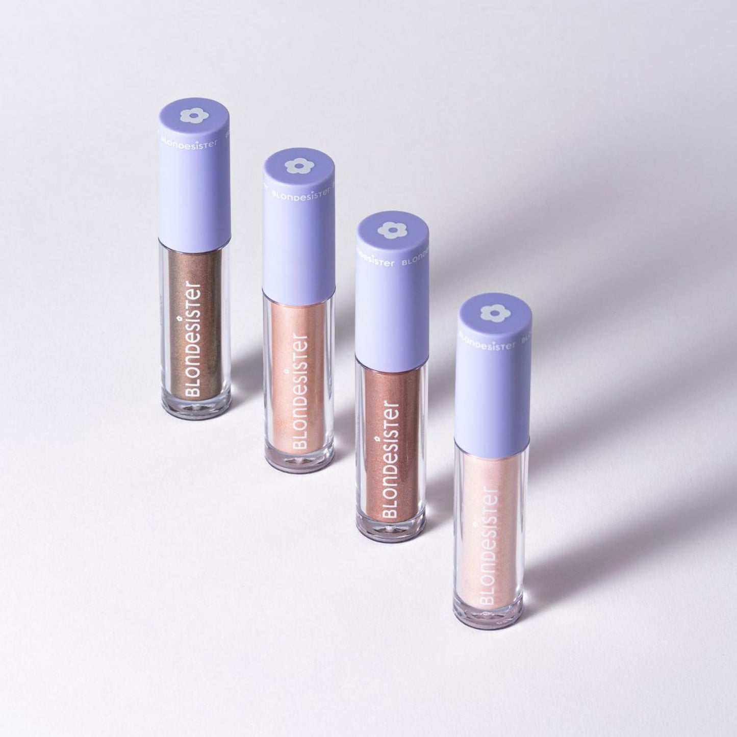 Blondesister Gloweye Liquid Eyeshadow - Highly Pigmented Shimmer Eyeshadow - Intense Color Payoff and Long-Lasting Wear - 04 Rose Quartz - 0.084 oz
