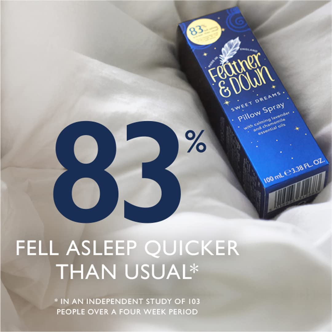 Feather & Down Pillow Spray Duo Set: 50ml Sweet Dreams Pillow Spray & 50ml Breathe Well Pillow Spray, The Perfect Combination for a Peaceful Night's Sleep, Vegan & Cruelty Free