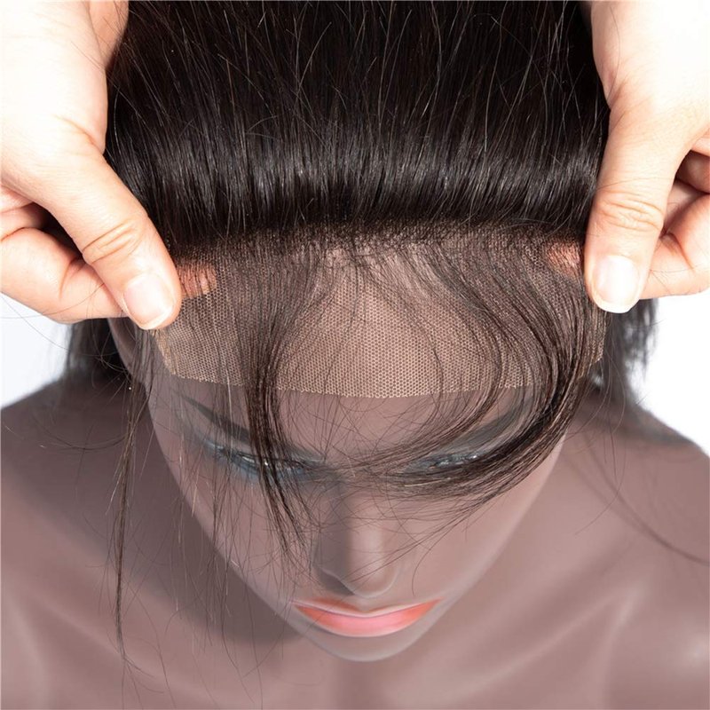 6X6 HD Transparent Lace Closure - Body Wave Brazilian Virgin Hair with Baby Hair | Natural Black, 12 Inch