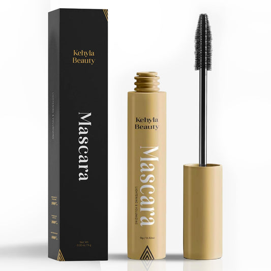 Kehyla Beauty™ Mascara for mature Women, Lengthening & Volumizing Lash Formula, Smudge-Proof Water-Resistant Long-Lasting Mascara with Soft Precision Brush for Fuller, Lifted Lashes (Black & Brown)
