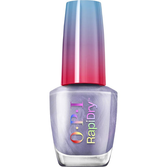 OPI RapiDry Stop, Drop n’ Whoa | Opaque Soft Gray Pearl Quick Dry Nail Polish | Vegan, Smudge Proof, Fast Drying