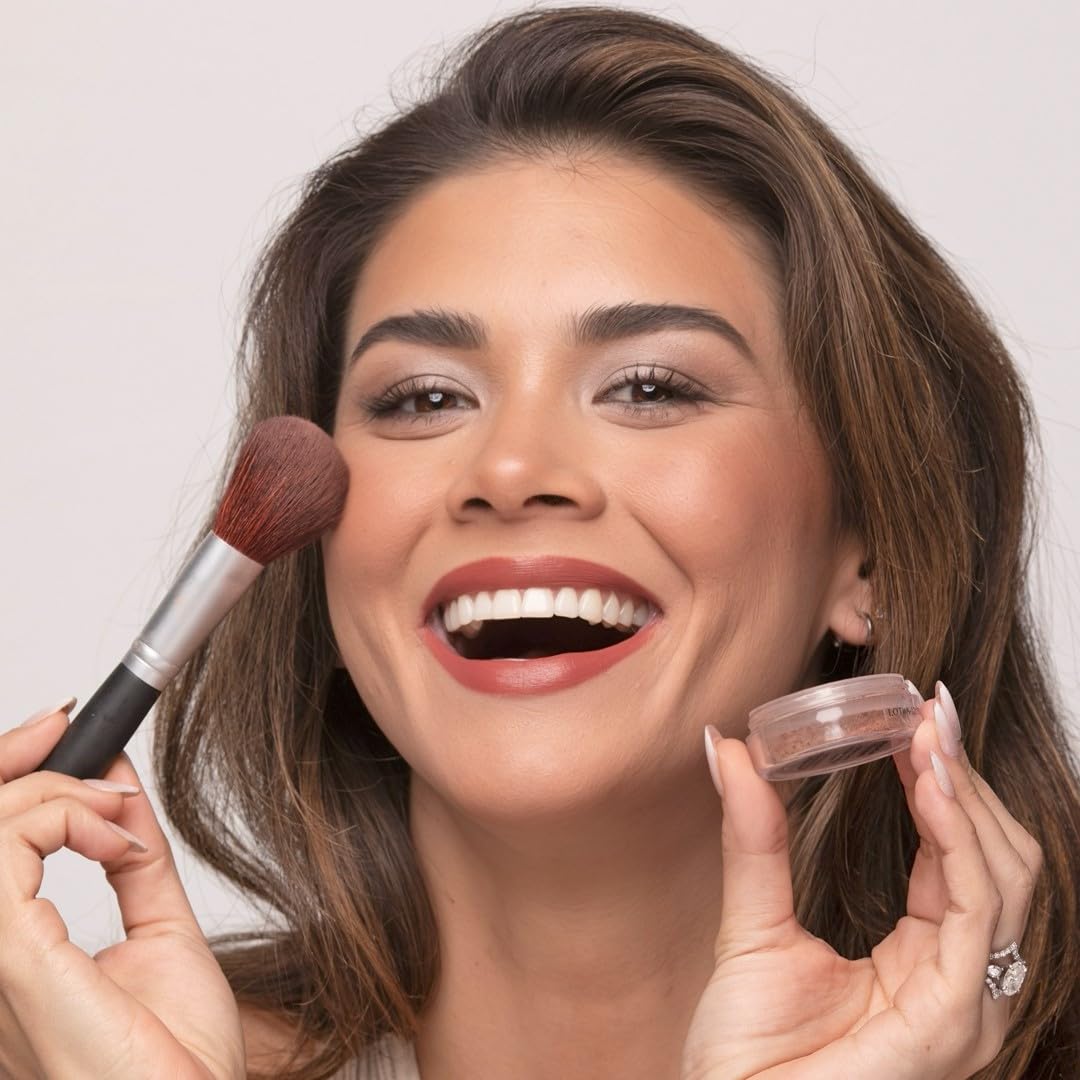 Mineral Make Up Blush, Loose Powder Makeup, Professional, Cruelty Free Makeup, Blush Powder By Demure (Spiced Mocha)