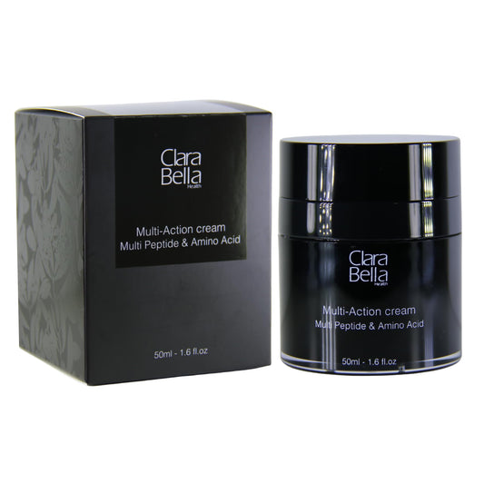 Clara Bella Health Multi-Action Facial Cream, for Dry Skin 1.6 fl oz, Multi Peptide & Amino Acid