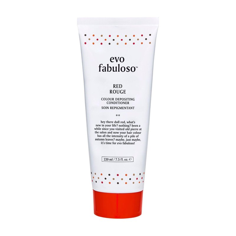EVO Fabuloso Red Color Depositing Conditioner - Full Size Instant Color Depositing, Nourishing Conditioner To Add Shine in 3 Minutes - 7.5fl.oz