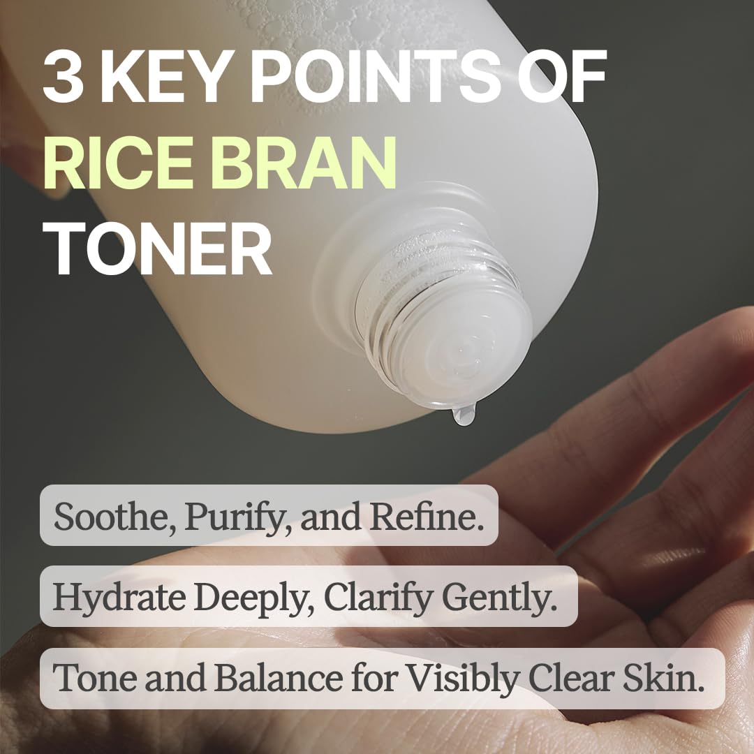 House of Dohwa Gentle Rice Bran Toner Korean for Face (Tone, Rejuvenate & Moisturize) - Hydrating Vegan with Hyaluronic Acid - Rice Bran Extract (6.76 Fl oz)
