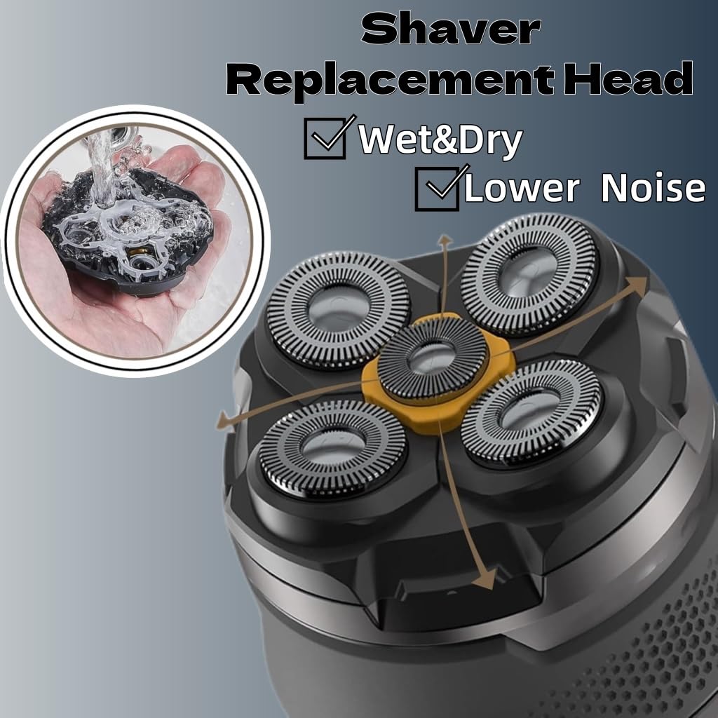 3 pcs Shaver Replacement Blades Compatible with Microtouch Titanium Head Shaver