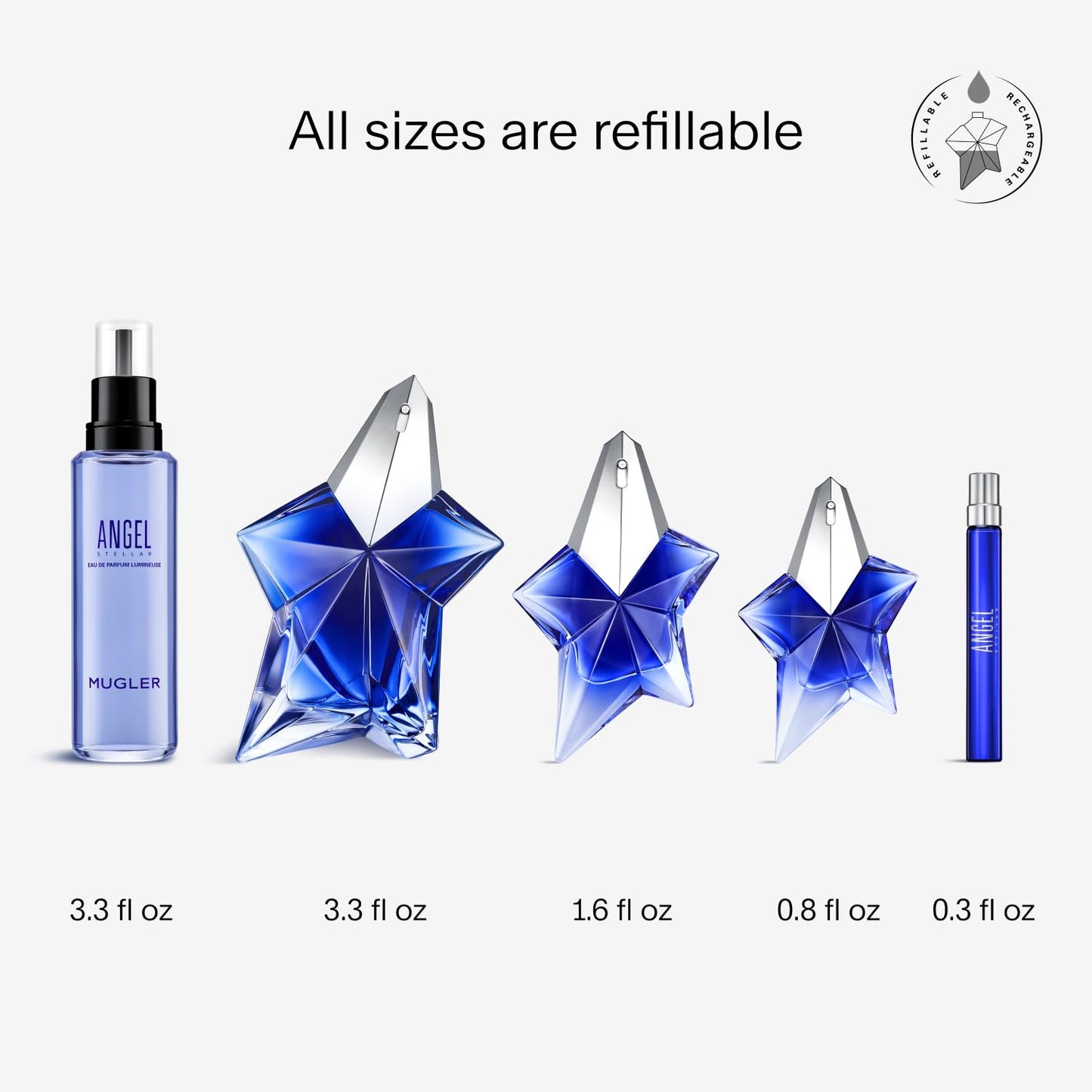 Mugler Angel Stellar Eau de Parfum for Women - Ambery Gourmand Fragrance with Pistachio & Vanilla | 3.4 oz