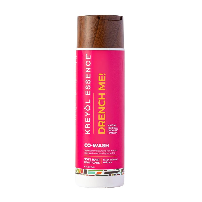 Kreyol Essence Moringa Co-Wash | 8 oz Cleansing Conditioner with Coconut & Papaya for Healthy Hair