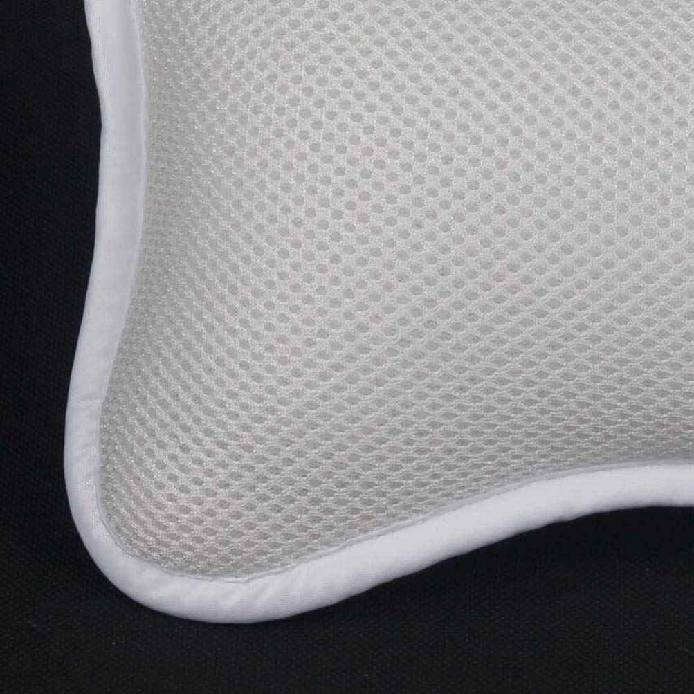 Artibetter Bath Neck Rest Non-Slip Bath Pillow with Suction Cups Support Neck and Shoulders for Bathtub Bathing Pillow
