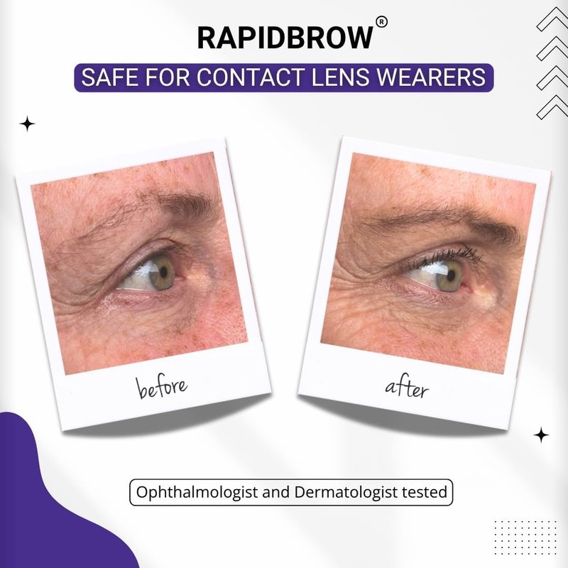 rapidBrow Eyebrow Enhancing Serum - Hydrating Formula for Thicker Brows with Hexatein 2 Complex | 3 mL