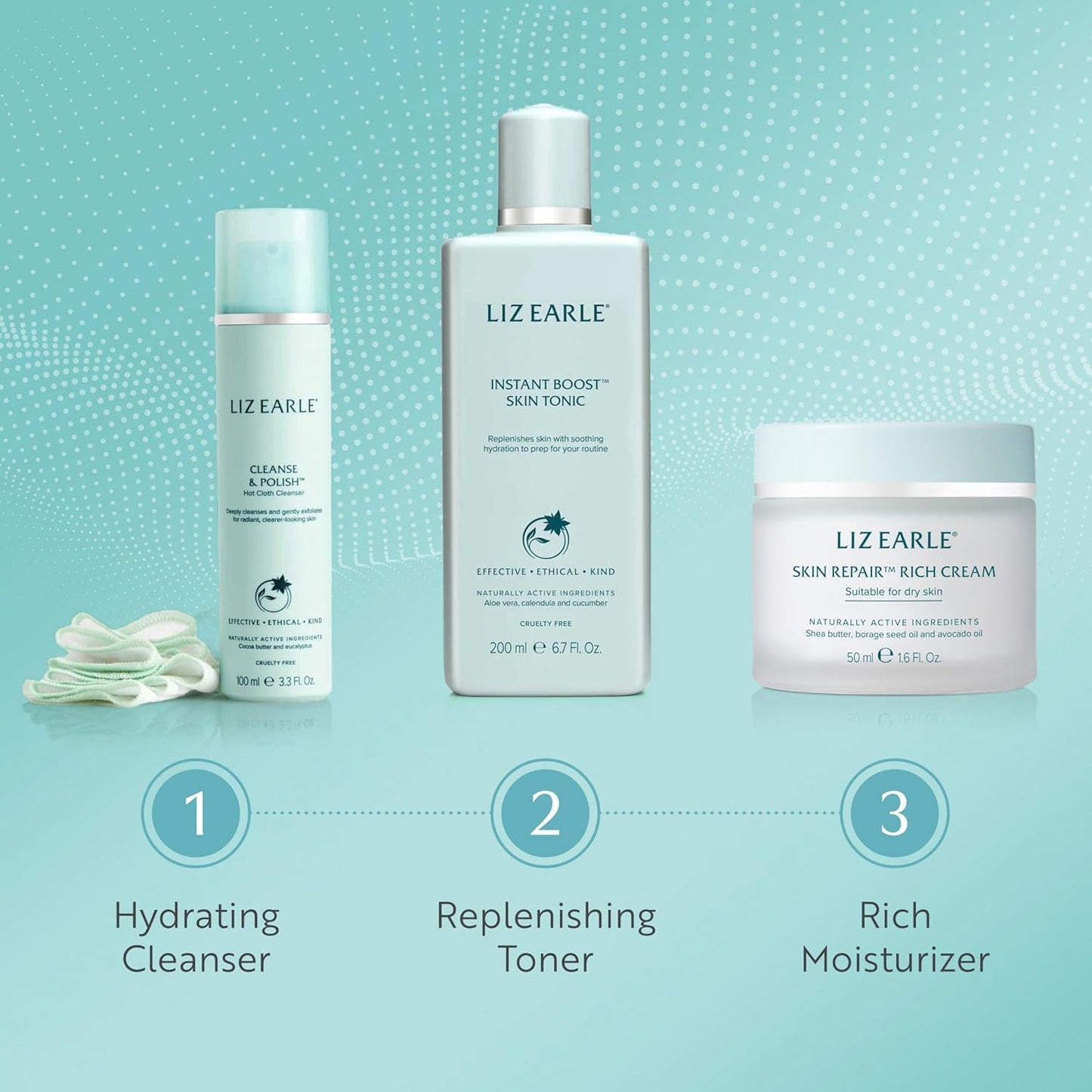 Liz Earle Skin Repair Rich Face Cream & Hydrating Moisturizer, 50 ml