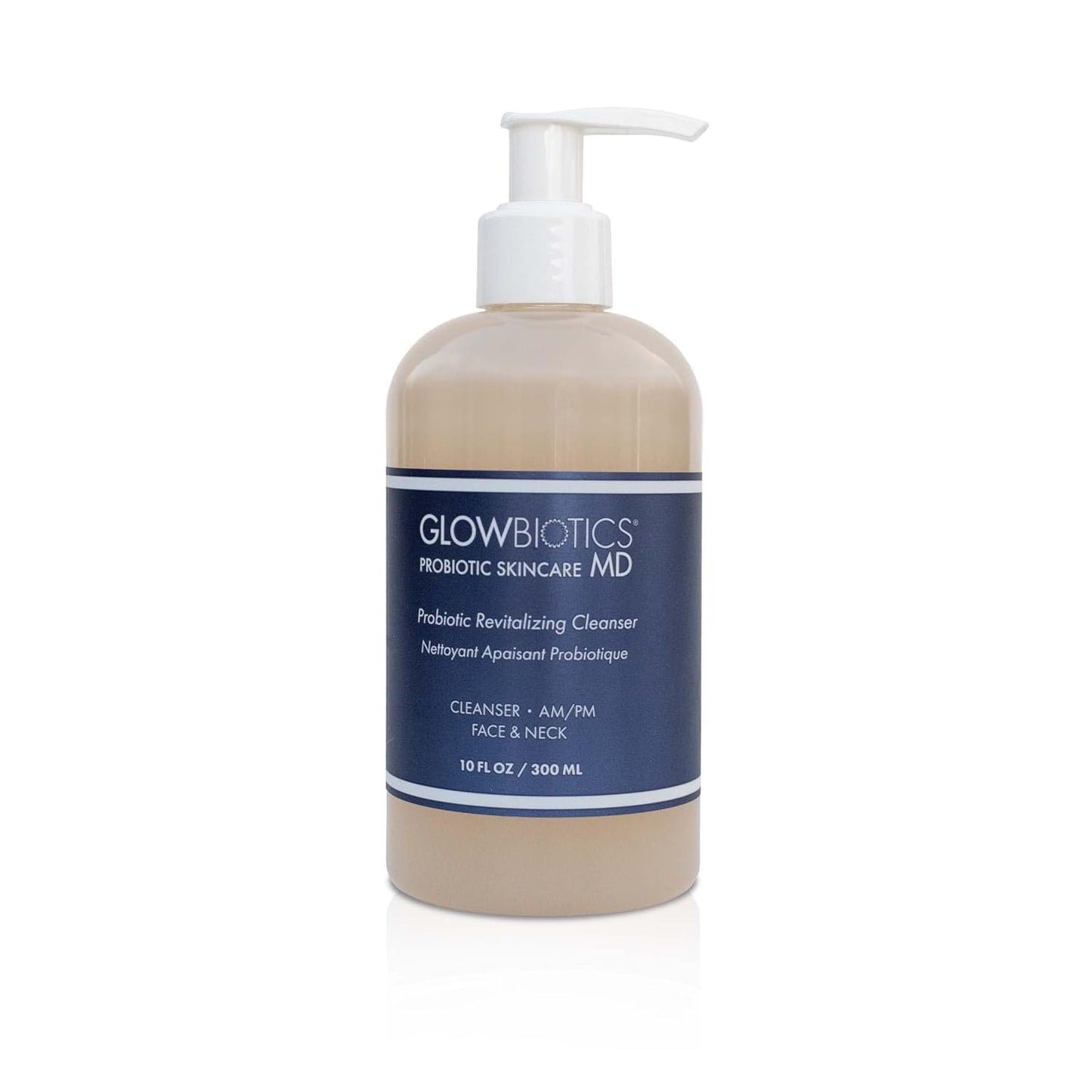Probiotic Revitalizing Cleanser - Anti-Aging Face Wash with Peptides for Dry & Mature Skin | 10 oz Hydrating Gel