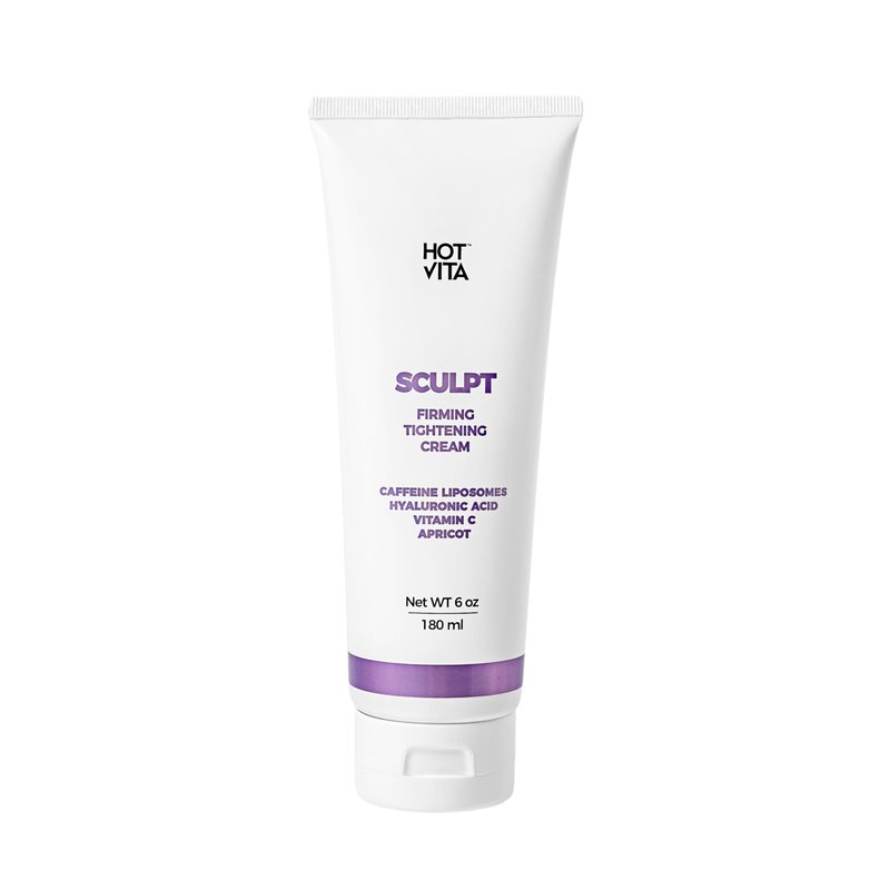 Hot Vita Sculpt Body Gel for Skin Firming & Smoothing – Lightweight Gel with Caffeine, Hyaluronic Acid & Vitamin C – Helps Improve Appearance of Skin Tone & Texture