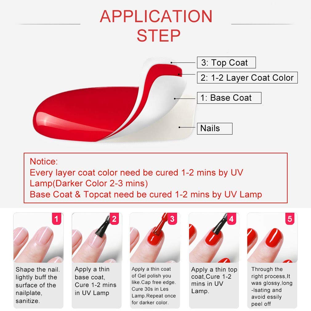 VENALISA Gel Nail Polish Set - 15ml Base & Top Coat, No Wipe, High Gloss Finish | Long-Lasting Tempered Polish Kit