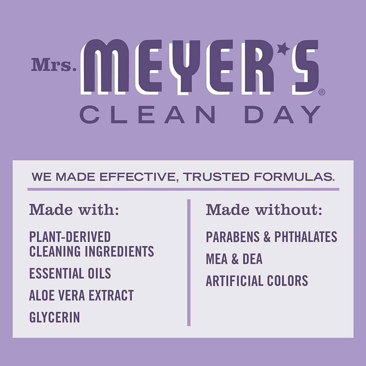 Mrs. MEYER'S CLEAN DAY Variety Pack 1 Liquid Hand Soap Lilac 12.5 OZ, 1 Dish Soap, Daisy 16 OZ, 1 CT